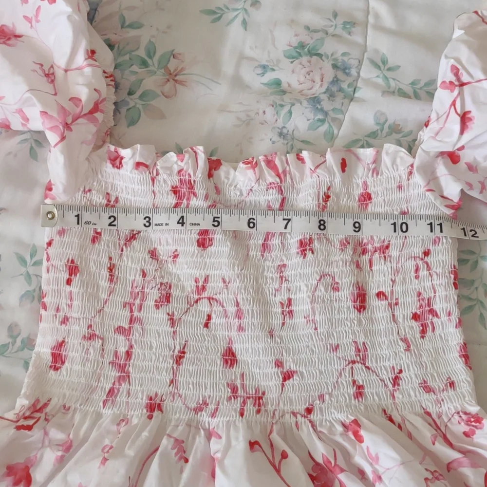 EUC Hill House Home Pink Botanical Nesli Dress - Picture 6 of 12